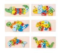 Generic Puzzle 3D Educativo per la Casa con Abbinamenti di Animali, Festa dei Bambini, il Ringraziamento o il Natale