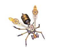 Generic Puzzle 3D in metallo per adulti, 100+PCS Steampunk, kit di modellini meccanici steampunk, kit fai da te per costruire insetti, decorazione da scrivania, regali per adolescenti e adulti
