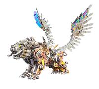 Generic Puzzle 3D in metallo per adulti, 700 pezzi, kit modello di tigre in metallo steampunk, rompicapo, regalo decorativo per la casa per adolescenti adulti amanti meccanici degli animali, tigre del