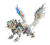 Generic Puzzle 3D in metallo per adulti, 700 pezzi, kit modello di tigre in metallo steampunk, rompicapo, regalo decorativo per la casa per adolescenti adulti amanti meccanici degli animali, tigre del