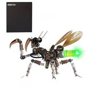 Generic Puzzle 3D in metallo per adulti, kit modello mantide con luce notturna che cambia colore, 300 pezzi + modello meccanico fai da te Steampunk insetto, decorazione della stanza e regalo per