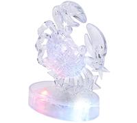 Generic Puzzle di Cristallo delle Costellazioni del Cancro, Gioco di Puzzle 3D con Luce a LED Colorata, Giocattolo per lo Sviluppo del Cervello dei Bambini, Realizzato in Plastica GPPS Trasparente