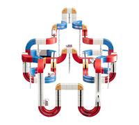 Generic Puzzle Elettrico Set di Blocchi di Costruzione di Binari del Treno per Bambini Sfida Spaziale 3D Gioca a Set di Giocattoli Ferroviari Elettrici per il Pensiero Logico