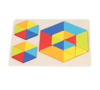Generic Puzzle Esagonali in Legno per L'educazione dei Bambini e la Risoluzione dei Problemi - Blocchi a Forma di 36 Pezzi Realizzati in Resistente Tiglio