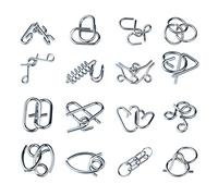 Generic Puzzle Rompicapo da 16 Pezzi di Forme Diverse Migliorano lo Sviluppo Intellettuale per Tutte le età, Giocattolo Puzzle Ad Incastro