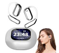 Generic Q16 Pro Over The Ear Wireless Bluetooth 5.4 Auricolari impermeabili, True Wireless, ANC attivo, 40 ore di riproduzione, argento