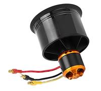 Generic QXMOTOR Ventola per Condotto EDF da 50 Mm, 12 Pale a Lunga Durata, 5000 KV, Alta Efficienza per Hobbisti di Aerei RC, Lega di Alluminio, (CW)