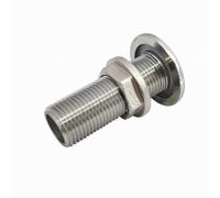 Generic Raccordo Attraversoscafo con Flangia e Contro Lucidato a Specchio Raccordo di Drenaggio Nautico in Acciaio Inox Non Deformabile Connettore, 1/2 Pollice