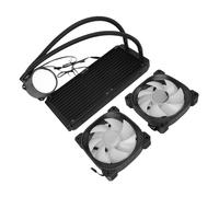 Generic Radiatore da 240 Mm ARGB Dispositivo di Raffreddamento CPU a Liquido Display a Doppia Ventola per AM4 AM5 Tecnologia di Grado Aerospaziale per gli Appassionati di Tecnologia (BLACK)