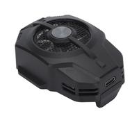 Generic Raffreddatore a Semiconduttore per Telefono Cellulare Ventola con Clip Posteriore Efficiente per la Riduzione del Rumore per Giochi, Clip Stabile per, Materiale in Alluminio ABS (BLACK)