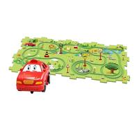 Generic Rail Car Puzzle Track - Giocattoli educativi prescolari, Puzzle Racer Car Track Set per bambini | Kit di giocattoli puzzle da corsa per bambini