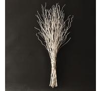 Generic, rami artificiali simili al vero di salice ricci, ramoscelli secchi decorativi, 76 cm, bastoncini flessibili finti in plastica, viti artificiali per piante verdi fai-da-te, piante artificiali