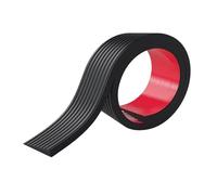 Generic Rampa per Soglia Porta Antiscivolo in PVC, Ritagliabile, Dal Design Compatto E con Pendenza Comoda, Adatta per Bagno, Balcone, Camera Da Letto E, Nero