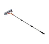 Generic Rastrello per Paglia Efficiente con Denti Curvi in Acciaio per la Rimozione Dell' Morta del Prato Adatto a Qualsiasi Giardiniere Acciaio Inossidabile Legato 52,76"x9,45"x4,84"