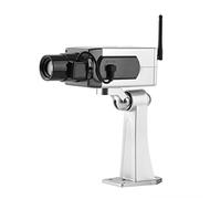 Generic Realistica Telecamera di Sicurezza Finta con Rotazione Automatica del Sensore di Movimento per Uso Interno Ed Esterno in Centri Commerciali e Ristoranti Alimentata Senza Fili 3 Batterie AA