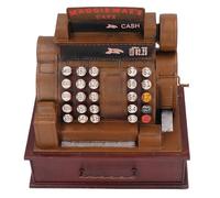 Generic Registrazione di Cassa Vintage, Accessori per Bambole e Mobili per Bambole in Miniatura Registratore di Cassa in Metallo Fai da Te Bambola Decorazione per Casa Mobili per Mini Registrazione