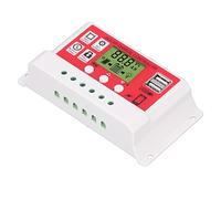 Generic Regolatore di carica solare PWM al litio regolatore fotovoltaico 12 V/24 V con microcontrollore industriale, uscita USB per dispositivi mobili, carica di regolazione PWM 3 fase (20 a)