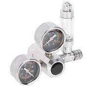 Generic Regolatore di CO2 per Acquario Display a Doppio Indicatore con Contabolle e Valvola di Ritegno Regolazione Fine della CO2 per la Crescita delle (Interfaccia ordinaria w21.8 del doppio tavolo)