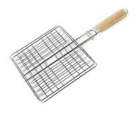 Generic Resistente Cestello per Barbecue con Rivestimento Cromato per Cucinare All'aperto, Perfetto per Carne e Pesce, 1 unità (Come mostrato)