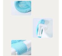 Generic Rete da Bagno per Bambini, Rete di Supporto per Seggiolino da Bagno Antiscivolo, Regolabile Morbida per Neonato (BLUE)