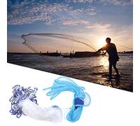 Generic Rete da Pesca in Nylon Stile Americano Monofilamento da Lancio a Mano per Pesca con Esca Nei Fiumi 2,4 M (zio paterno)