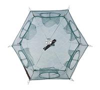 Generic Rete da Pesca Portatile per la Cattura di Gamberetti - Trappola per Esche Leggera e Pieghevole per Granchi, Aragoste e Piccoli Pesci - Design con Cerniera Grande Facile Rimozione delle Prede