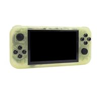 Generic RG50XX Console di Gioco Portatile retrò 128 GB Schermo IPS da 5 Pollici Batteria da 3000 MAh 19+ Emulatori Dispositivo di Gioco Portatile per Bambini Adulti Viola Trasparente (Giallo