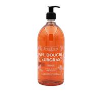BeauTerra - Gel doccia surgras 1L - per pelli sensibili - senza sapone - corpo e capelli - profumo monoi - olio di monoi - 100% prodotto in Francia
