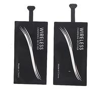 Generic Ricevitore Caricabatterie Wireless Tipo C da 2 Pezzi, Ultra Sottile | Adesivo in silicone, leggero, universale, adattatore per caricabatterie wireless per telefono con porta di tipo C