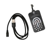 Generic Ricevitore Caricabatterie Wireless Tipo C Tasso di Conversione del 75% per 10 8, Ricarica Rapida Doppio Uso, 1,1 Once, Bianco