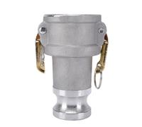 Generic Riduttore per Raccordo per Tubo Flessibile Tipo DA Camlock in Alluminio Robusto e Durevole per il Trasferimento Dell'acqua del Giacimento Petrolifero Connettore Maschio DA 2 Pollici X 1,5