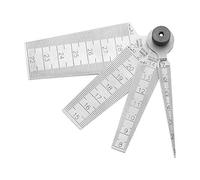 Generic Righelli per Spessimetri di Saldatura Durevoli in Acciaio Inossidabile per Misurare la Dimensione dei Fori e lo Spazio - 1 Set per Meccanici e Appassionati di Fai da Te (1,6 once)