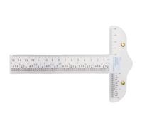 Generic Righello a T Trasparente per Misurazioni in Pollici e Centimetri Ad Alta Precisione per la Lavorazione Artigianale, 4,75x7,6x1,125 Pollici