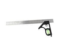 Generic Righello Angolare Combinato Regolabile da 300 Mm con Doppia Livella a Bolla per Marcature e Misurazioni Professionali Nella Lavorazione del Legno
