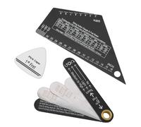Generic Righello con Tasti per Chitarra, Strumento per una Regolazione Precisa della Chitarra, Misure Metriche in Pollici 64esimi, Scala Dell'altezza del Pickup, Materiale in Acciaio Inossidabile