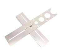 Generic Righello per la Localizzazione dei Fori delle Piastrelle, per un Posizionamento Preciso delle Piastrelle, Ad Alta Efficienza, per la Decorazione di Box/Cover Ed edifici. Acciaio Inossidabile