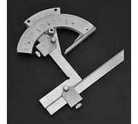 Generic Righello per Misurazione Dell'angolo Goniometro Universale per Smussatura 0-320° Alta Precisione 0,02 con Regolazione Fine per Ingegneri e Tecnici Acciaio Al Carbonio