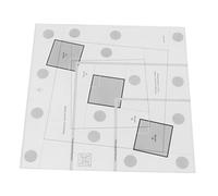 Generic Righello per Quilting Antiscivolo, Righello per Cucito in Acrilico Trasparente con Segni di Facile Lettura per il Taglio del Tessuto e la Creazione di Modelli (10 pollici)