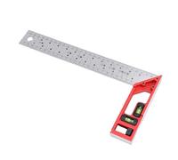 Generic Righello Quadrato da Carpentiere Righello Angolare Preciso a Forma di L con Bolla di Livello a Doppio Asse per Falegnami 11,81" Design Leggero per Operai Edili