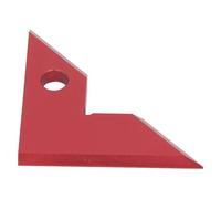 Generic Righello Triangolare di Precisione Quadrato per la Lavorazione del Legno, Robusta Lega di Alluminio per Strumento di Misurazione Dell'angolo del Tavolo per, Quadrato da Falegname (rosso)