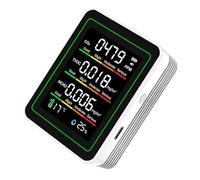Generic Rilevatore di CO2 HCHO TVOC Misuratore di qualità Dell'aria Ad Alta Precisione per Camera da Letto Aula Batteria Li Ricaricabile Cavo USB 5 in 1