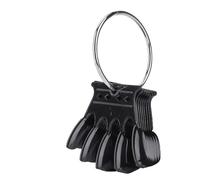 Generic Riutilizzabili 50 Pezzi 4 Colori Suggerimenti per la Pratica di Nail Art Smalto per Manicure Gel Display a Colori Smalto per Unghie in Plastica Che Mostra Anche per Uso Professionale o (BLACK)