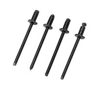 Generic Rivet di Rosetta, Tag della Porta Parte 4pcs in Alluminio Ad Alta Resistenza Arrugginite a Lungo Durata Vin Tag Vin con Rosa a Forma di Porta AMC (BLACK)