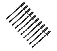 Generic Rivetti a Rosetta a Forma di Rosa Elementi di Fissaggio Durevoli in Alluminio Adatti per la Sostituzione della Riparazione Dell'etichetta della Porta AMC VIN per Tutte le Parti (BLACK)