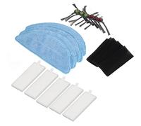 Generic Robot Pulitore Straccio Set di Filtri in Microfibra Riutilizzabile Sostituibile per K600 K700 K680 5 X Straccio 6 X Spazzole Laterali 5 Filtri
