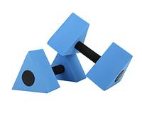 Generic Robusto Bilanciere con Peso Dell'acqua in EVA con Manubri Triangolari da 2 Pezzi per Bambini, Attrezzatura per il Fitness Resistente Alla Corrosione per Palestra, Giardino Genitore-figlio