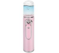 Generic Rosa Nano Nebulizzatore per il Viso Idratante Umidificatore Viso per il Rifornimento D'acqua All'aperto, USB Ricaricabile per la Carenza D'acqua Nella Pelle