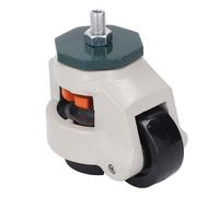 Generic Rotella con Stelo Filettato Rotella Durevole Ad Altezza Regolabile con Poggiapiedi per Banco da Lavoro Industriale, Confezione da 4