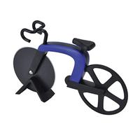Generic Rotella Tagliapizza per Bicicletta Coltello Elegante a Forma di Bici in Acciaio Inossidabile per Domestica e Ristorante (BLUE)