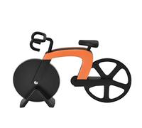 Generic Rotella Tagliapizza per Bicicletta Coltello Elegante a Forma di Bici in Acciaio Inossidabile per Domestica e Ristorante (ORANGE)